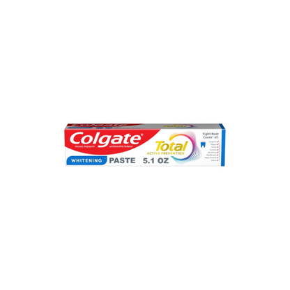 Colgate Total Active Prevention Whitening Toothpaste, Mint, 5.1 oz