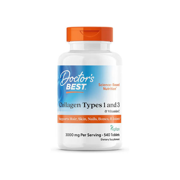 Doctor's BEST Collagen Peptides Types 1 and 3, Non GMO, 540 Tablets