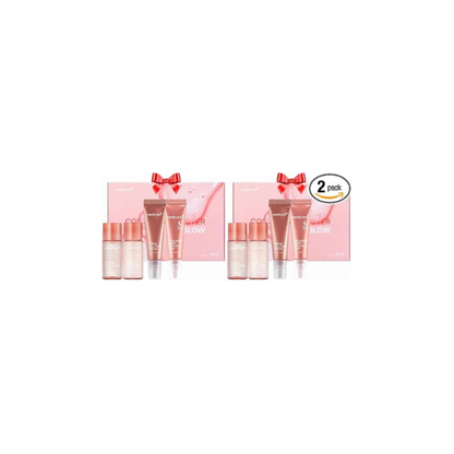 medicube Glass Skin Collagen Trial Kit | Korean Skincare Set and Kit | Gifts for women | 4-Step Skincare Set for glowy skin | Travel Size (Pack of 2)