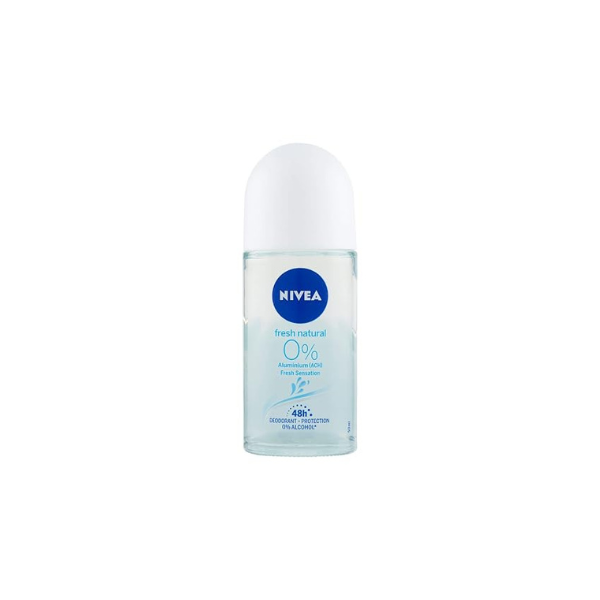 Nivea Roll On Aluminium Free Fresh Natural 0% Aluminum Free Deodorant, 50g, Pack of 1