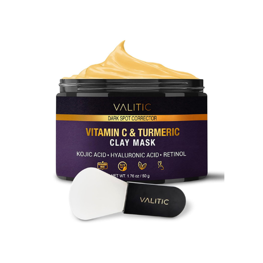 VALITIC Turmeric Vitamin C Clay Mask, Face Dark Spot Remover 50g 1.76oz