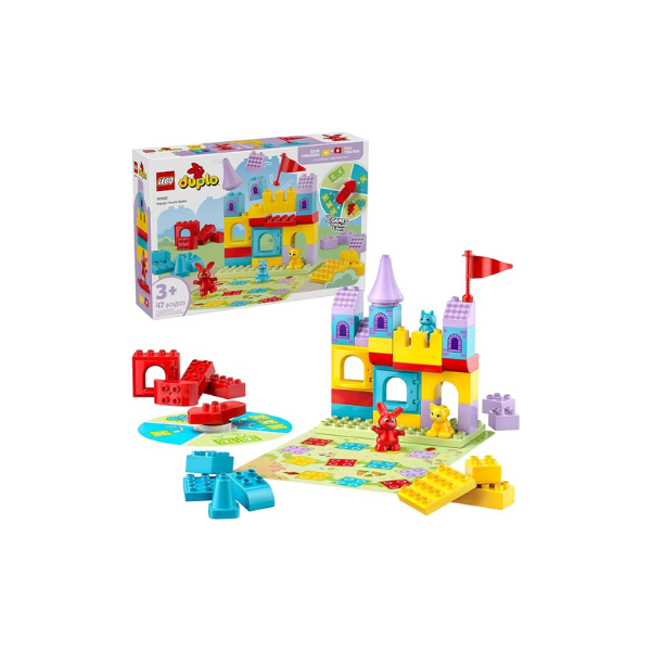 LEGO DUPLO Hopsy’s Castle Game Building Toy for Pretend Play - Learning & Education Play Set for Boys & Girls, Ages 3+ - Toddlers Learn Skills Through Play - Gift Idea for Family Game Night - 10450