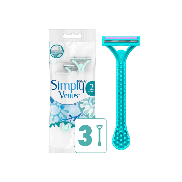 Simply Venus 2 Disposable Razors, 3 Count
