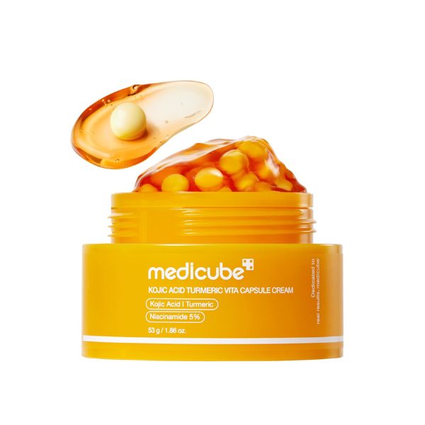 medicube Capsule Cream with Kojic Acid & Turmeric for Uneven Skin Tone