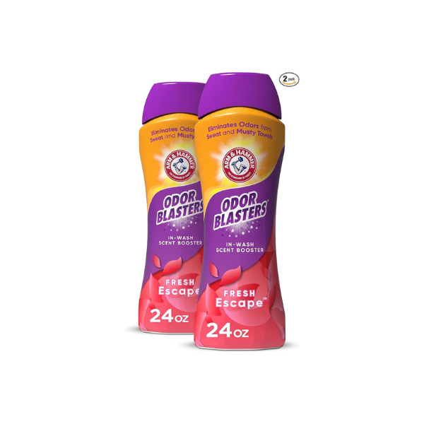 ARM & HAMMER Odor Blasters In-Wash Scent Booster,Laundry Scent Booster Fresh Escape-scent,24 Oz,(Pack of 2)