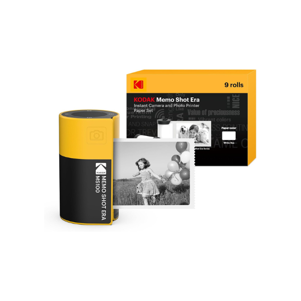 KODAK Label Maker Machine, 12 Refills Bundle, Bluetooth, Yellow