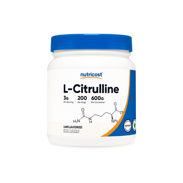 Nutricost Pure L-Citrulline (Base) Powder (600 Grams)