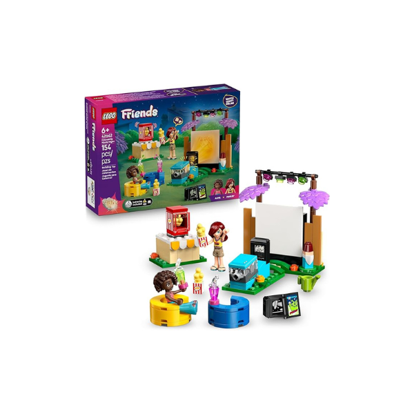 LEGO Friends Friendship Movie Night Pretend Play Building Toy - Interactive Storytelling Playset for Girls & Boys, Ages 6+ - Includes Paisley and Aliya Minidolls - Gift Idea for Birthdays - 42642