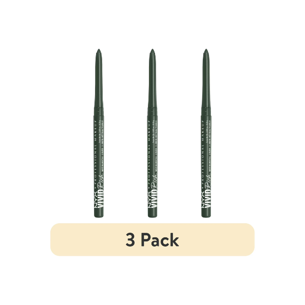 (3 pack) NYX Professional Makeup Vivid Rich Mechanical Eyeliner Pencil, Emerald Empire