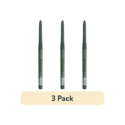 (3 pack) NYX Professional Makeup Vivid Rich Mechanical Eyeliner Pencil, Emerald Empire