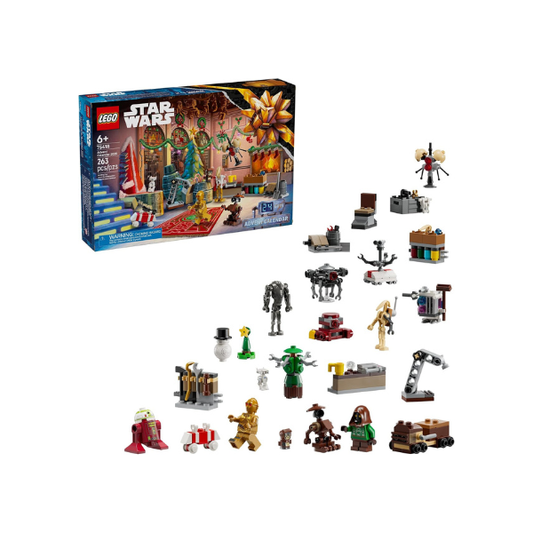 LEGO Star Wars Advent Calendar 2025 Kids Toy - Holiday Countdown Playset with 24 Toys for Boys & Girls, Ages 6+ - Includes C-3PO & BB-8 Figures - Star Wars Gift Idea for Christmas - 75418