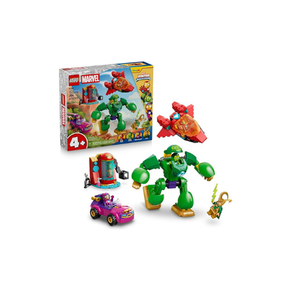 LEGO Marvel Iron Man and His Awesome Friends Loki vs. Team Iron Man 11211 | Preschool Building Toys for Boys & Girls, Ages 4+, Action Figures, Sturdy Build for Pretend Play, 204 pieces, Gift Idea