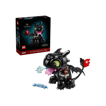LEGO Icons How to Train Your Dragon: Toothless Building Set for Adults, Ages 18+ - Room Decor for Office, Bedroom, or Book Shelf - Collectible for Movie Fans - Gift Idea for Birthdays - 10375