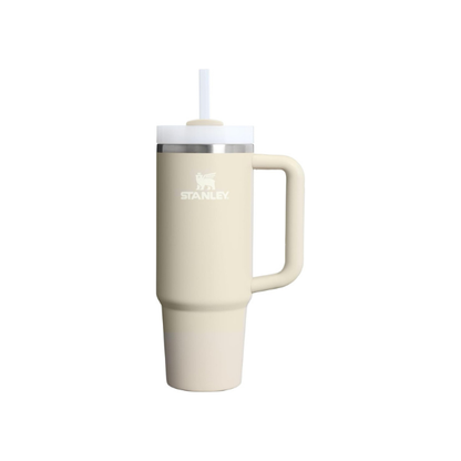 STANLEY Quencher H2.0 Flow State Tumbler, 30 oz, Toasted Almond