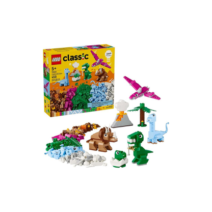 LEGO Classic Creative Dinosaurs Toy - Building Blocks for Kids, Boys and Girls, Ages 5+ - Learning and Educational Toy for Preschool - Gift Idea for Birthdays - 11041
