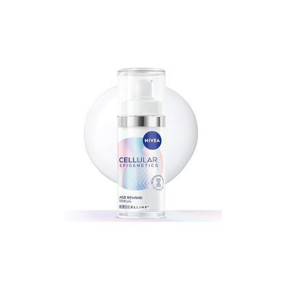 NIVEA Cellular Epigenetics Age Rewind Face Serum with Epicelline – Advanced Anti-Age Face Serum, 30 ml – Hydrating & Firming Formula for Smoother, More Youthful-Looking Skin