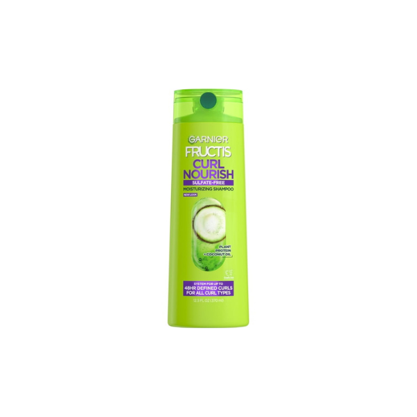 Garnier Fructis Curl Nourish Moisturizing Shampoo with Elasto Protein, 12.5 fl oz
