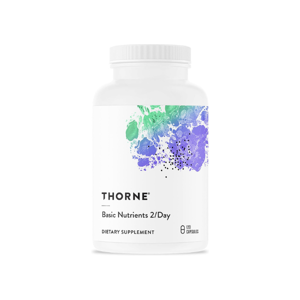 THORNE Basic Nutrients 2/Day, Vitamin & Mineral Formula, 120 Capsules