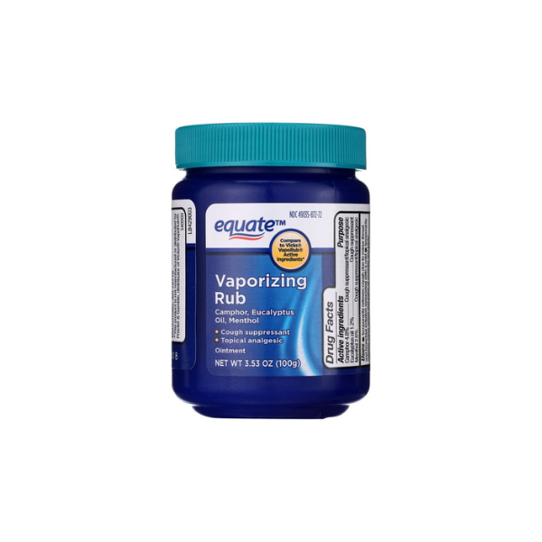 Equate Vaporizing Rub Ointment, 3.53 oz, Compare to VicksÂ VapoRubÂ Active Ingredients