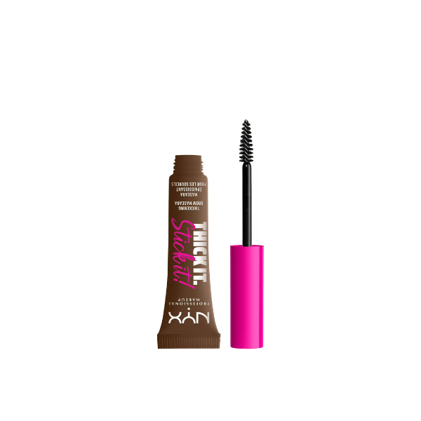 NYX Professional Makeup Thick it Stick it Thickening Eyebrow Gel Mascara Tint, Brunette, 0.23 fl oz