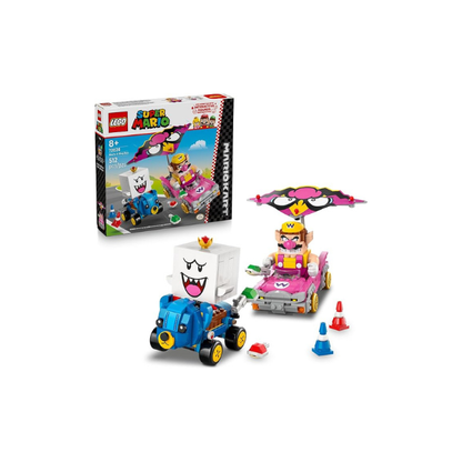 LEGO Super Mario: Mario Kart – Wario & King Boo Building Toy for Kids - Buildable Car Toys W/Drifting Action for Boys & Girls, Ages 8+ - Pretend Play Gift Idea for Birthdays & Any Gaming Fans - 72038