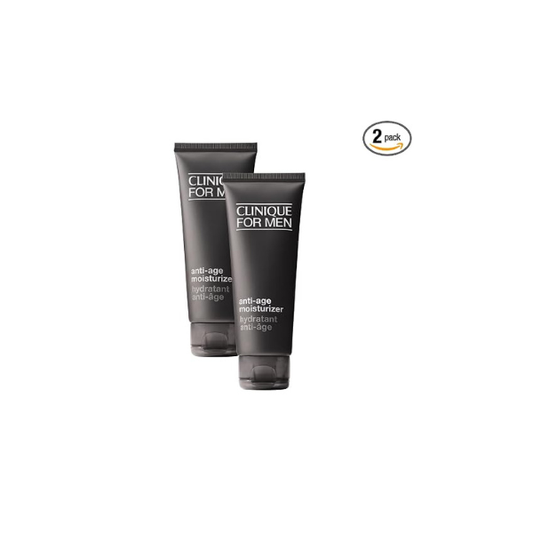 Clinique For Men Daily Anti-Age Face Moisturizer With Hyaluronic Acid,Vitamin E + Glycerin | Combats Lines,Wrinkles + Dullness | Hydrating-+ Brightening-| Lightweight,3.4 Fl Oz,(Pack of 2)