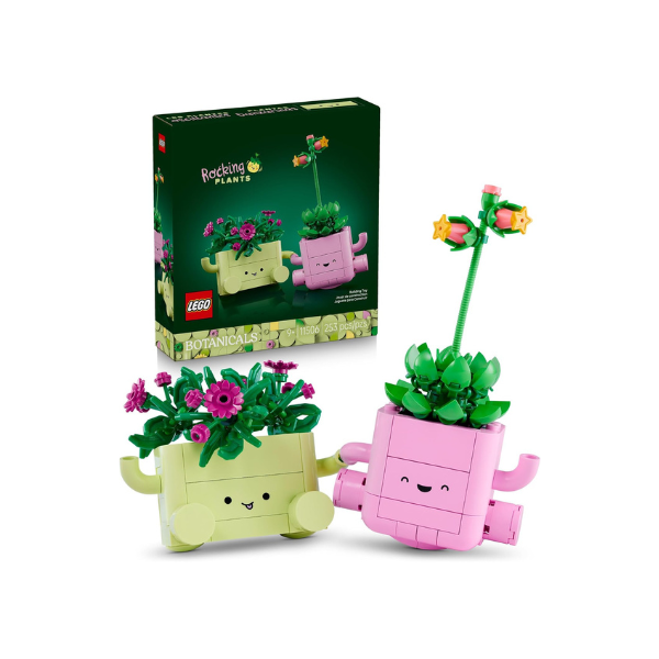 LEGO Botanicals Rocking Plants - Building Toy for Kids, Girls & Boys, Ages 9+ - Decor for Dorm Desk or Shelf - Housewarming Gift Ideas - 11506