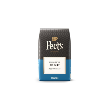 Peet's Coffee Big Bang Premium Medium Roast Ground Coffee, Arabica, 18 oz