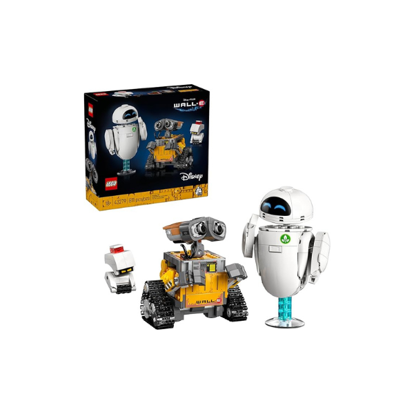 LEGO Disney & Pixar Wall-E & EVE Building Set for Adults, Ages 18+ - Home Office, Book Shelf, or Room Decor for Disney Fans - Gift Ideas for Men & Women - 43279