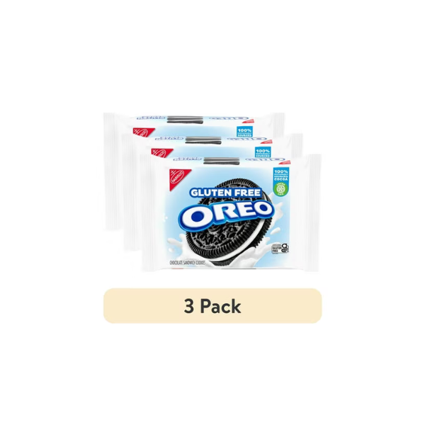(3 pack) OREO Gluten Free Chocolate Sandwich Cookies, Gluten Free Cookies, 12.08 oz