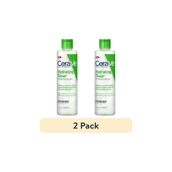 (2 pack) PR CeraVe Hydrating Facial Toner, Alcohol Free Toner for Normal to Dry Skin 6.8 fl oz