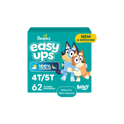 Pampers Easy Ups Training Pants Size 6 (4T5T), 62 Count (Select for More Options)