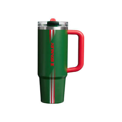 STANLEY Quencher ProTour Flipstraw Tumbler, 30 oz, Team Dark Green Red