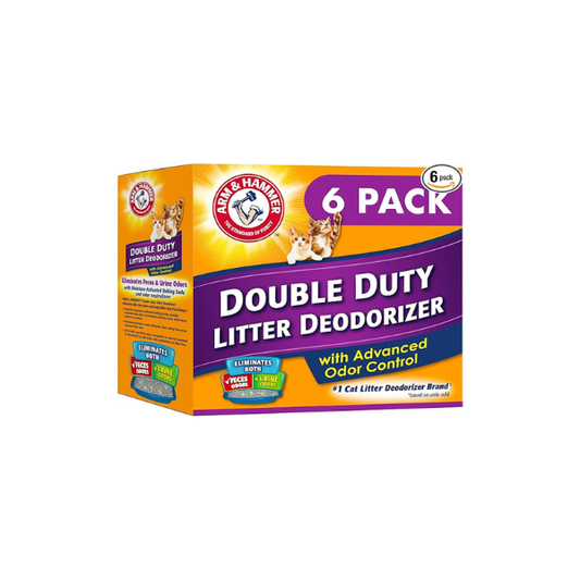 ARM & Hammer Cat Litter Deodorizer Double Duty, 20 oz, 6 Pack