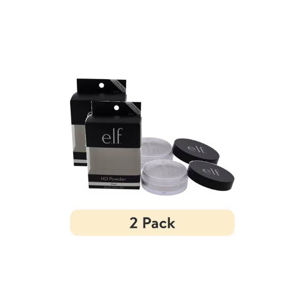 (2 pack) e.l.f. High Definition Loose Powder, Sheer Finish Makeup Setting Powder