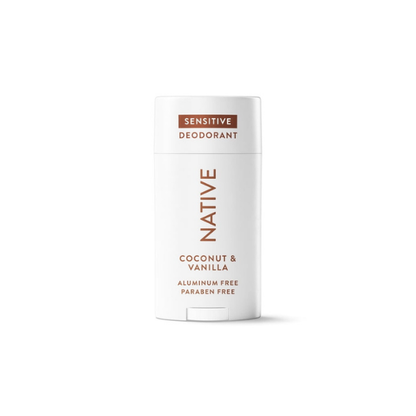 Native Deodorant, Sensitive, Aluminum Free, Coconut & Vanilla, for Women and Men, 2.65 oz
