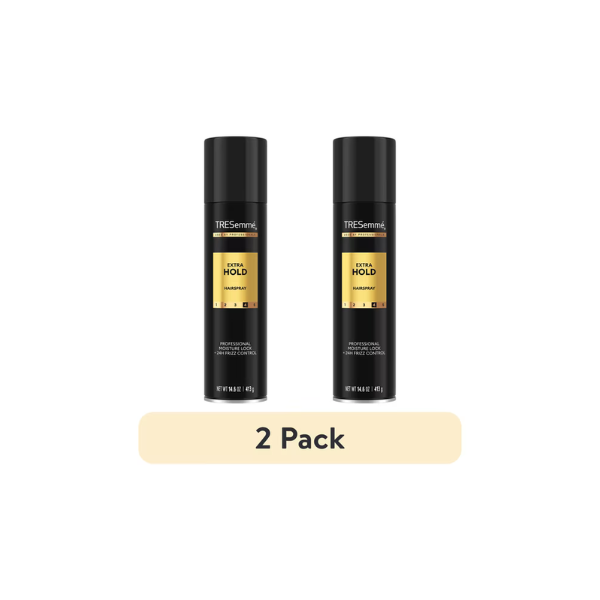 (2 pack) TRESemmé Extra Hold Hairspray with 24H Hold and Frizz Control, 14.6 oz