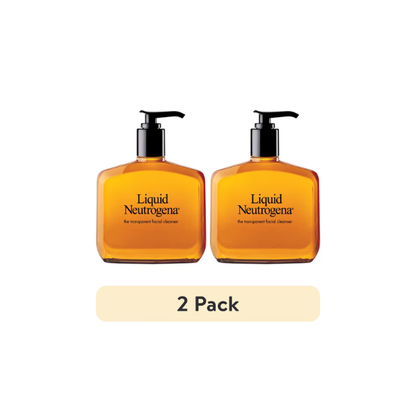 (2 pack) Liquid Neutrogena Fragrance-Free Mild Gentle Face Cleanser, 8 fl. oz
