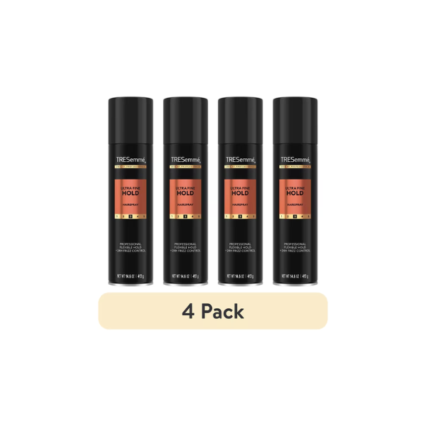 ( 4 pack ) TRESemmé Ultra Fine Hairspray For 24-Hour Frizz Control With Pro Lock Tech ,14.6 oz