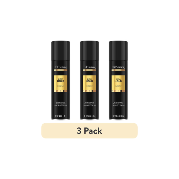 (3 pack) TRESemmé Extra Hold Hairspray with 24H Hold and Frizz Control, 14.6 oz