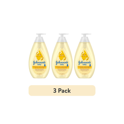 (3 pack) Johnson's Baby Head-To-Toe Wash & Shampoo, 27.1 Fl oz