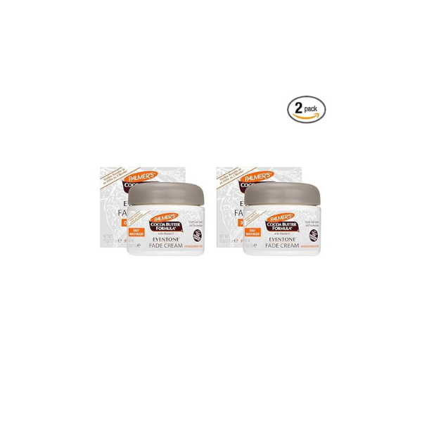 Palmer's Cocoa Butter Formula Eventone Fade Cream, Anti-Dark Spot Fade Cream with Vitamin E and Niacinamide, Helps Reduce Dark Spots & Age Spots, 2.7 Ounce (Pack of 2)