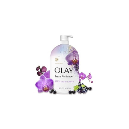 Olay Fresh Radiance Body Wash, Orchid & Black Currant, with Vitamin B3, 35 fl oz