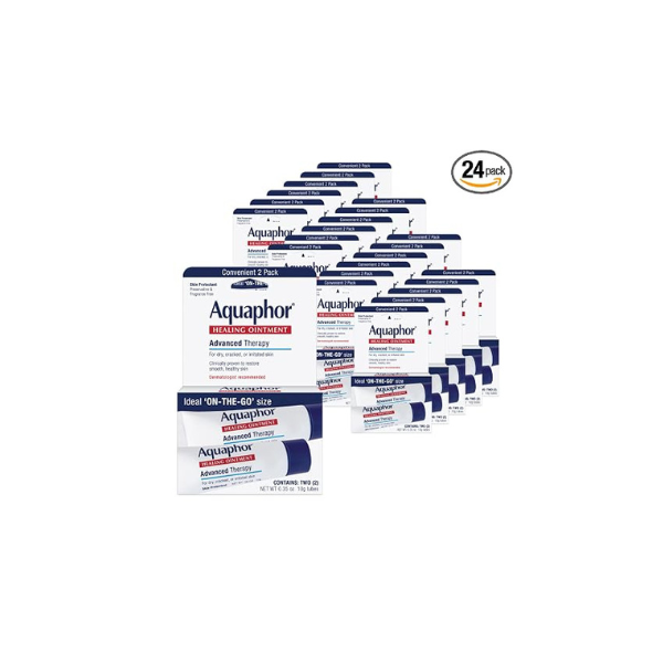 Aquaphor Advanced Therapy Healing Ointment, Bulk Pack, 48 X 0.35 OZ