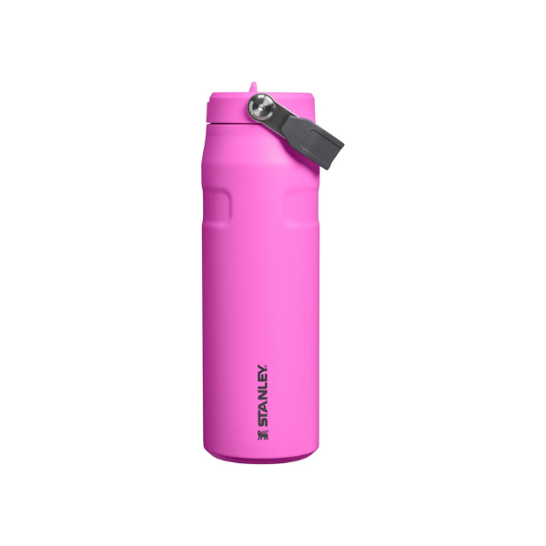 STANLEY IceFlow Flip Straw 2.0 Bottle, 24 oz, Hot Pink