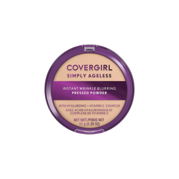 COVERGIRL Simply Ageless Wrinkle Defying Pressed Powder, 200 Fair Ivory, 3.9 oz