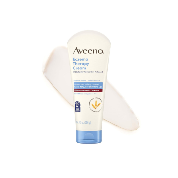 Aveeno Eczema Therapy Daily Moisturizing Body Cream, Fragrance-Free, 7.3 oz