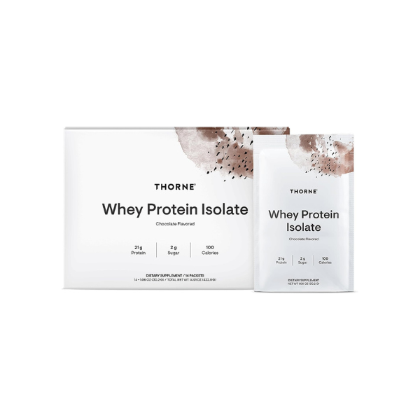THORNE Whey Protein Isolate, Balanced Amino Acids Profile, 14 Packets