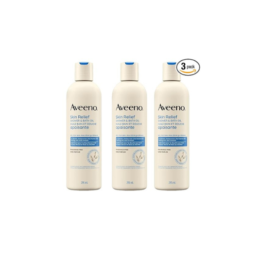 Aveeno Skin Relief Shower & Bath Oil - 10 oz - 3 pk