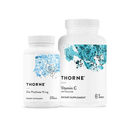 THORNE - Immune Support Bundle: Zinc Picolinate and Vitamin C Capsules - 60 Servings